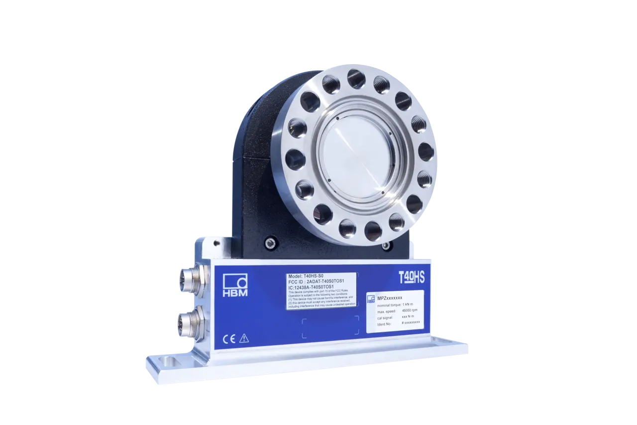 HBM T40HS flange torque transducer 100 Nm–3 kNm книгу 45 000 rpm