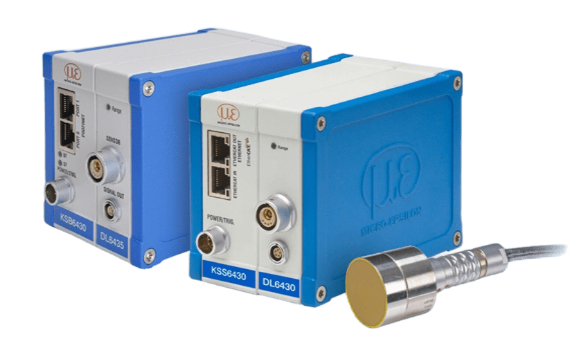 Micro‑Epsilon combiSENSOR – ємнісний + вихрострумовий сенсор для товщини покриттів