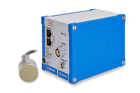 combiSENSOR KSB6430 з контролером DL6430 та сенсором KSH5 для вимірювання до 3 мм