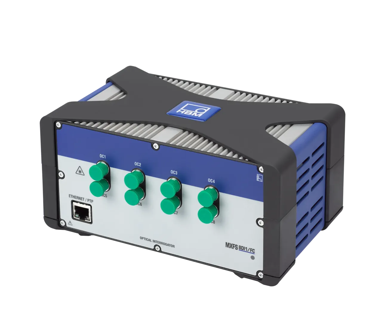 QuantumX MXFS Dynamic 8FC — оптичний інтеррогатор FBG‑датчиків, 8 каналів