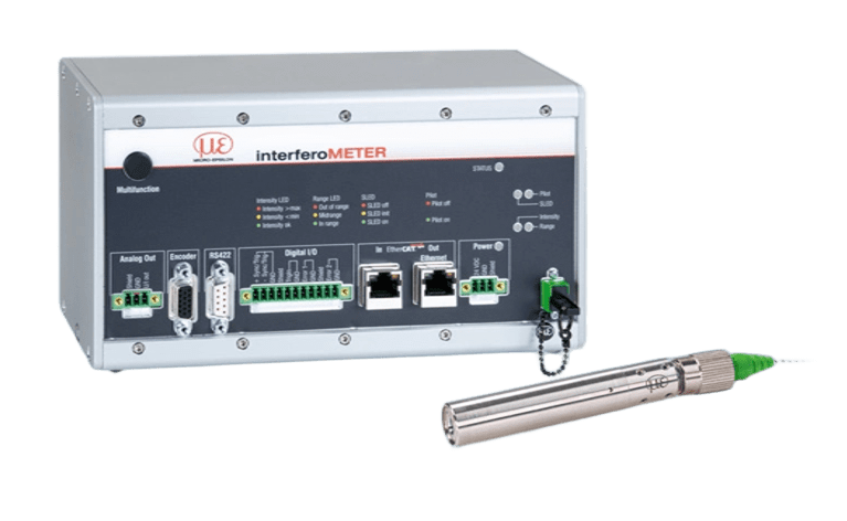 Micro‑Epsilon interferoMETER IMS5400‑DS – білий‑світловий інтерферометр з компактним контролером