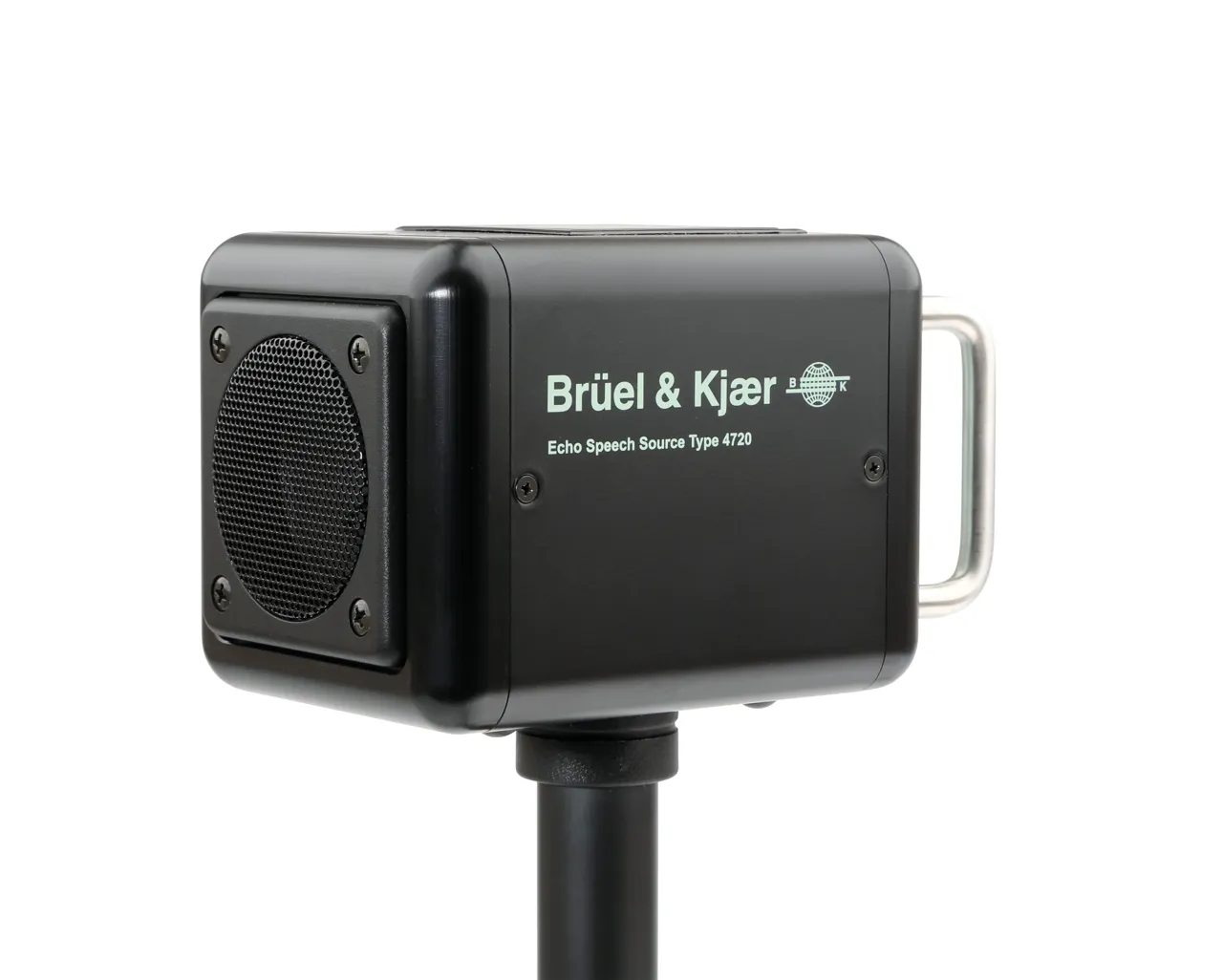 Echo Speech Source Type 4720 — компактний корпус із фронтальним динаміком та рукоятками
