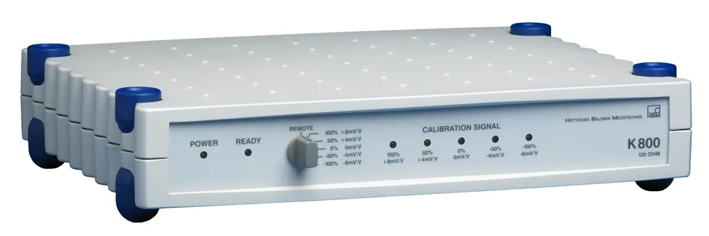 K800 — 8-канальний bridge-калібратор HBM для quarter-bridge систем