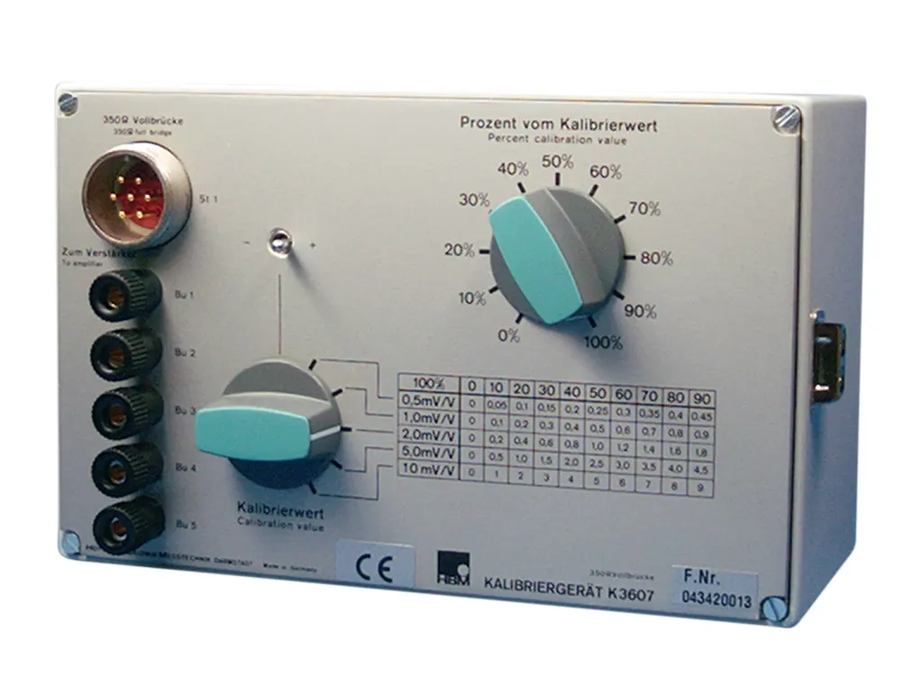 K3607 — bridge-калібратор HBM для full-bridge strain-gauge