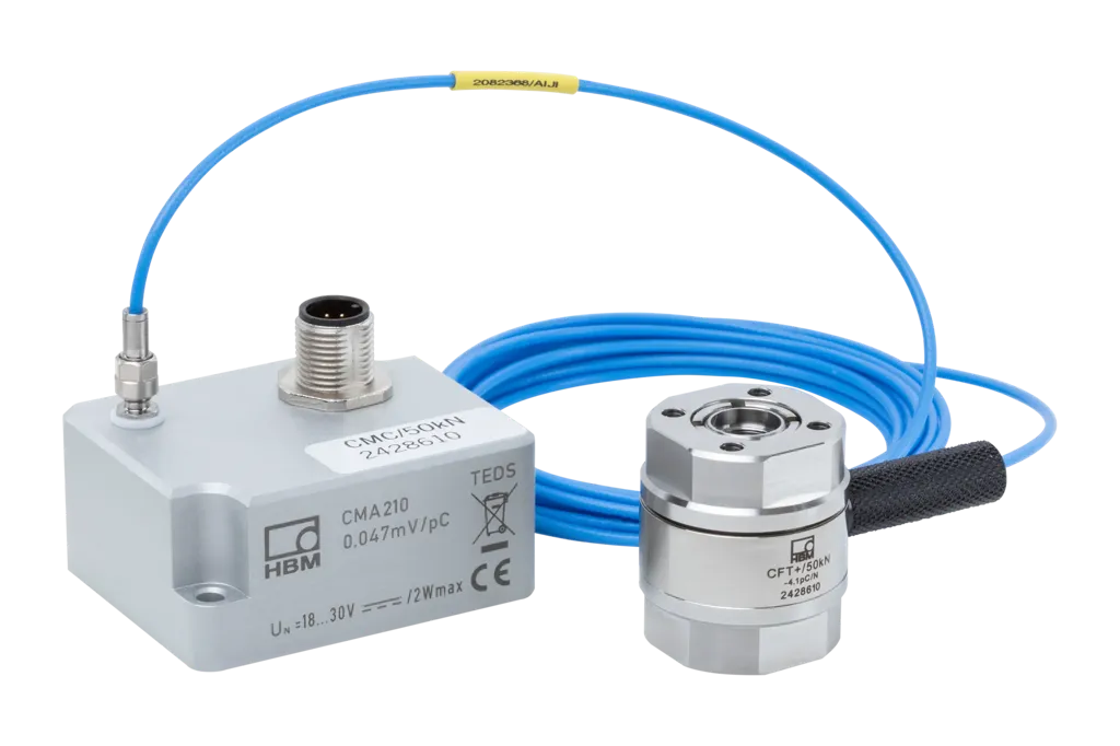 HBK PACEline CMC — piezo вимірювальна ланка з виходом 0-10 V, конфігурована