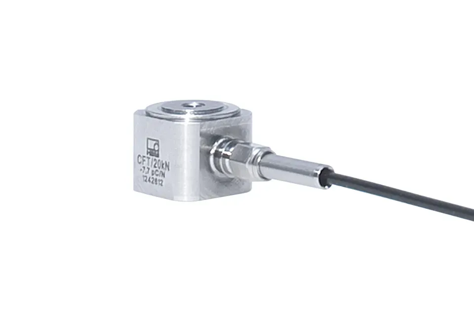 HBK PACEline CFT — компактний пієзоелектричний тензодатчик 5 kN…20 kN