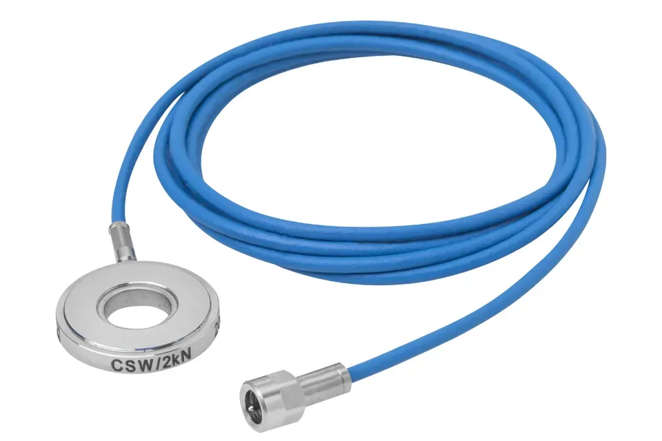 HBK PACEline CSW — piezo-тензощайба для вимірювання зсувної сили 1-8 кН, висота 3,5–5 мм