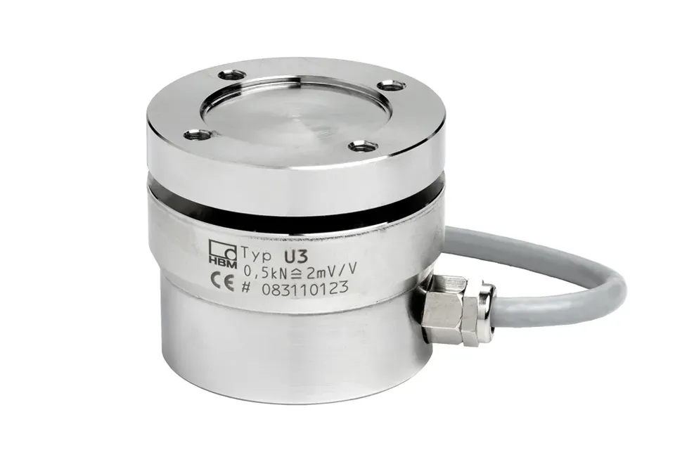 HBK U3 — силовий тензодатчик 0.5 kN…100 kN зі стабілізацією при бокових навантаженнях