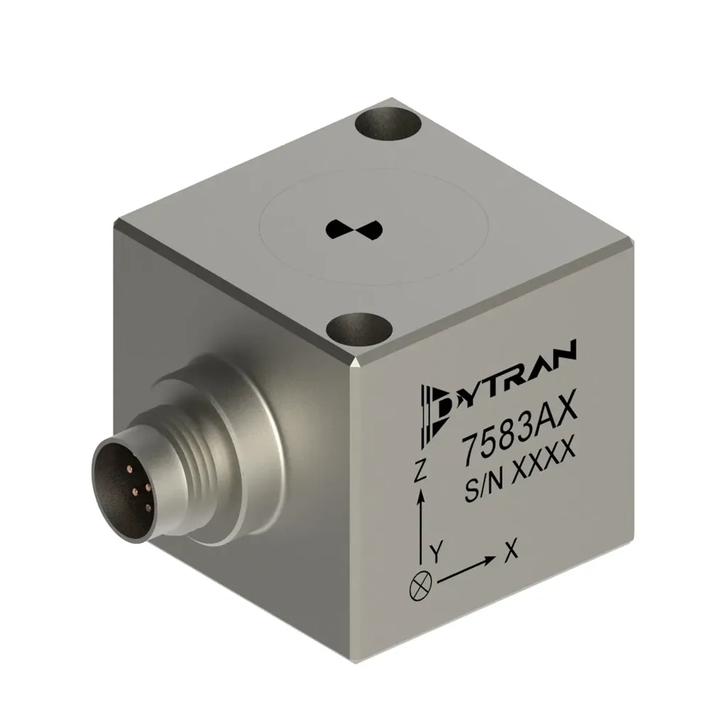 Dytran 7583A — триосьовий VC MEMS акселерометр, герметичний титановий корпус