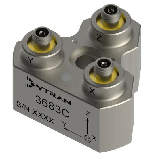 Dytran 3683C — тривісний високотемпературний зарядовий акселерометр