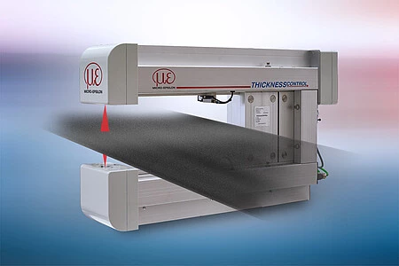 thicknessCONTROL TCP 8302.T/LLT — C-frame профілометр для шинних компонентів